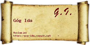 Góg Ida névjegykártya